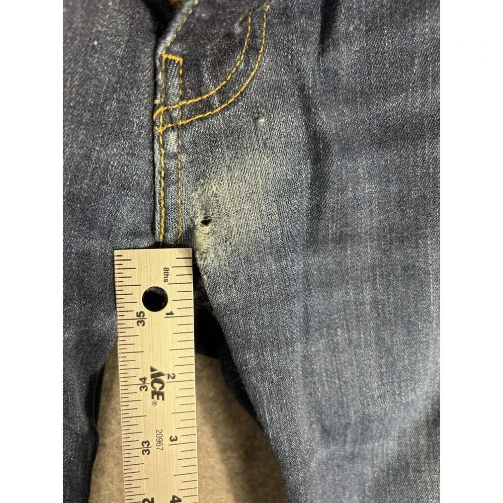 Levis Jeans Mens 36x30 Blue Denim 511 Slim Straight Medium Wash American Stretch